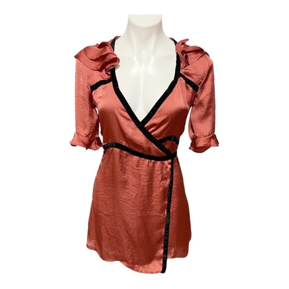 For Love and Lemons XS Skivvies Aileen Wrap Robe NEW WITH TAGS - Picture 3 of 6